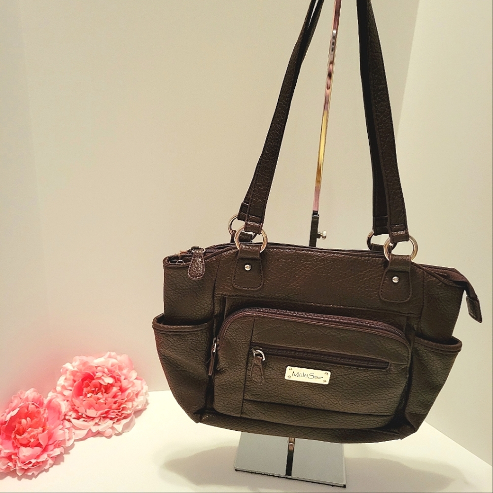 Dark Brown Multi Sac Shoulder Bag